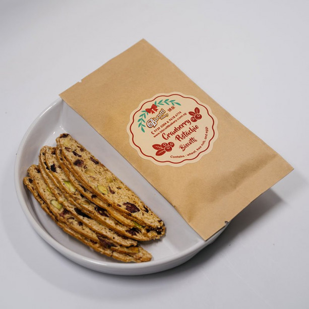 Cranberry Pistachio Biscotti