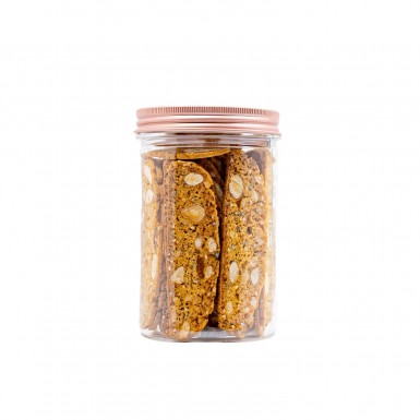 Eggless Apricot & Sesame Seed Almond Biscotti (Vegan Friendly)